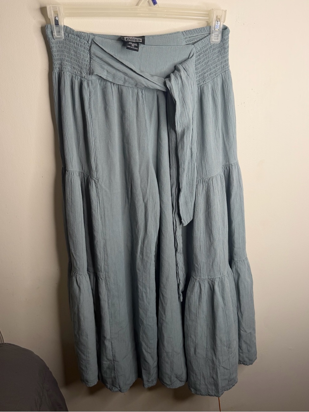 Angie Soft Blue Tiered Wide Leg pants